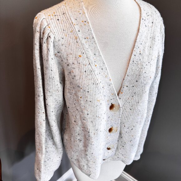 NEW Nordstrom CeCe Speckled Cardigan - Picture 2 of 11